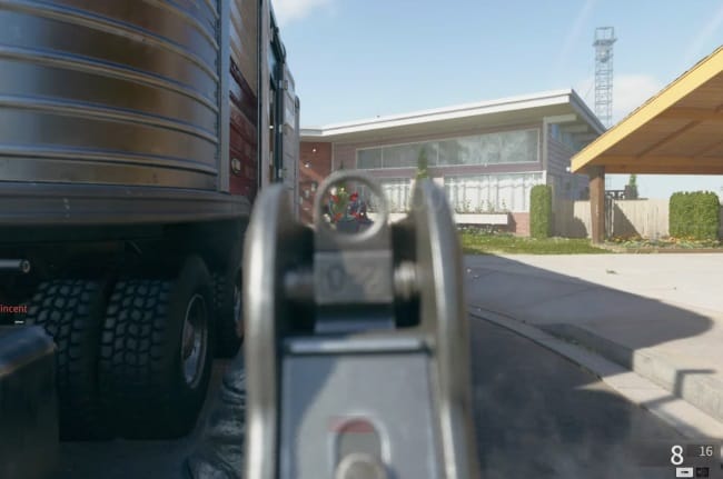 COD BO6のASG-89のアイアンサイト